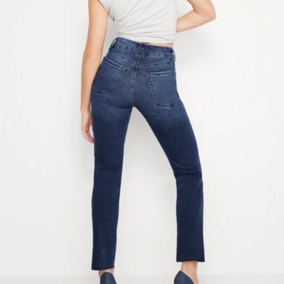 Good American Always Fits Good Classic Slim Straight Jeans Size 14-18 - Picture 1 of 8